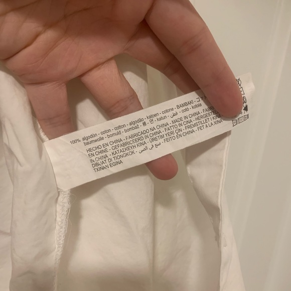 Zara White Ruffled Blouse - Picture 5 of 5